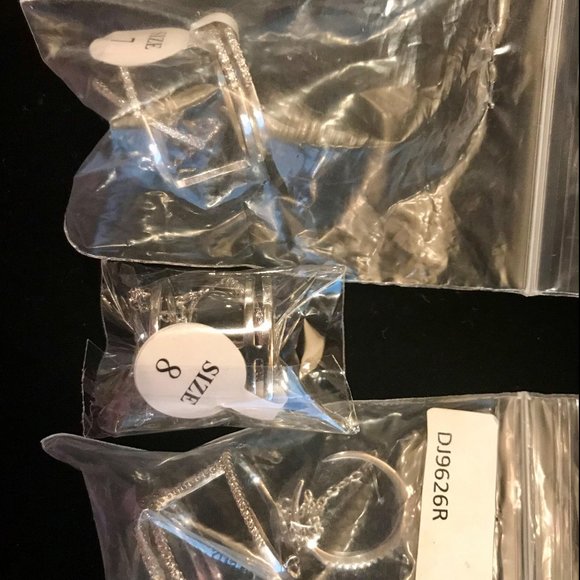 Delicate CZ Stacking Rings - Picture 3 of 3